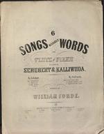 [1844] 6 Songs without words for flute and piano composed by Schubert & Kalliwoda, no. 3. Ave Maria.